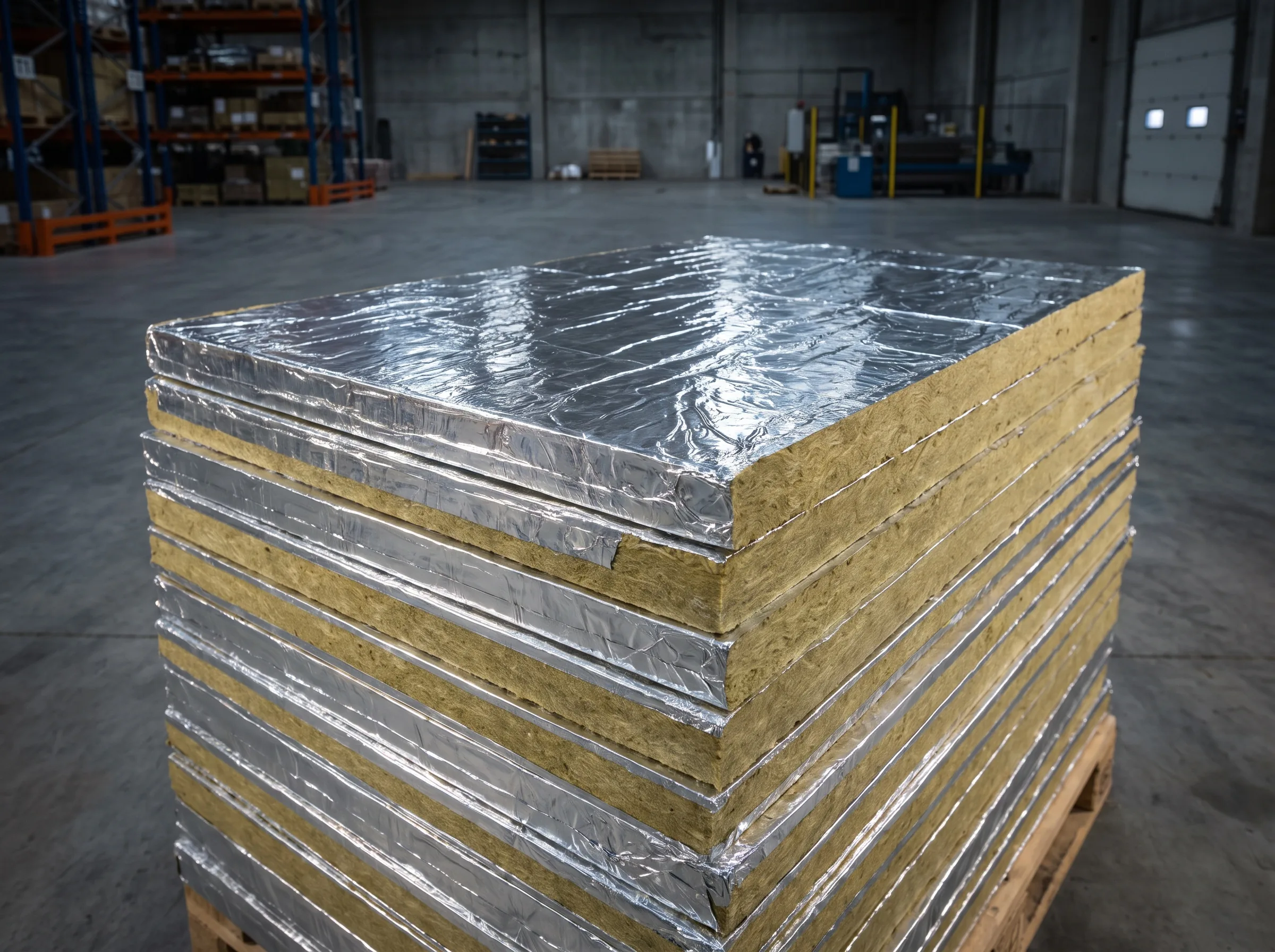 ألواح مغطاة بالألمنيوم Aluminum Faced Rockwool